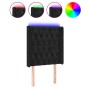 Cabecero con LED de terciopelo negro 83x16x118/128 cm de vidaXL, Cabeceros y pies de cama - Ref: Foro24-3124416, Precio: 90,5...