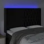 Kopfteil aus schwarzem Samt mit LED 163x16x118/128 cm von vidaXL, Kopf- und Fußteile - Ref: Foro24-3124440, Preis: 167,84 €, ...