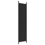 Divider screen with 4 black fabric panels 200x220 cm by vidaXL, Room dividers - Ref: Foro24-350201, Price: 40,81 €, Discount: %