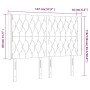LED-Kopfteil aus dunkelblauem Samt, 147 x 16 x 118/128 cm von vidaXL, Kopf- und Fußteile - Ref: Foro24-3124436, Preis: 146,22...