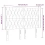 Dunkelgraues Stoffkopfteil mit LED 163x16x118/128 cm von vidaXL, Kopf- und Fußteile - Ref: Foro24-3124391, Preis: 149,89 €, R...