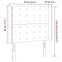 Dark gray fabric headboard with LED 93x16x118/128 cm by vidaXL, Headboards and footboards - Ref: Foro24-3124465, Price: 92,43...