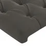 Dunkelgraues Samtkopfteil mit LED 203x16x118/128 cm von vidaXL, Kopf- und Fußteile - Ref: Foro24-3124451, Preis: 155,52 €, Ra...