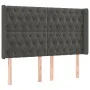 Dark gray velvet headboard with LED 147x16x118/128 cm by vidaXL, Headboards and footboards - Ref: Foro24-3124433, Price: 149,...