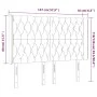 Dunkelgraues Samtkopfteil mit LED 147x16x118/128 cm von vidaXL, Kopf- und Fußteile - Ref: Foro24-3124433, Preis: 149,96 €, Ra...