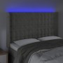 Light gray velvet headboard with LED 147x16x118/128 cm by vidaXL, Headboards and footboards - Ref: Foro24-3124530, Price: 139...