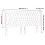 Cabecero con LED de tela gris claro 183x16x118/128 cm de vidaXL, Cabeceros y pies de cama - Ref: Foro24-3124398, Precio: 127,...