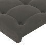 Dunkelgraues Samtkopfteil mit LED 163x16x118/128 cm von vidaXL, Kopf- und Fußteile - Ref: Foro24-3124537, Preis: 145,58 €, Ra...