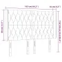 Hellgraues Samtkopfteil mit LED 163x16x118/128 cm von vidaXL, Kopf- und Fußteile - Ref: Foro24-3124438, Preis: 150,72 €, Raba...