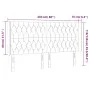 Kopfteil aus schwarzem Stoff mit LED 203x16x118/128 cm von vidaXL, Kopf- und Fußteile - Ref: Foro24-3124408, Preis: 162,38 €,...