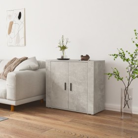 Concrete gray plywood sideboard 80x33x70 cm by vidaXL, Sideboards - Ref: Foro24-816564, Price: 87,85 €, Discount: %