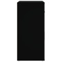 Aparador de madera contrachapada negro 80x33x70 cm de vidaXL, Aparadores - Ref: Foro24-816569, Precio: 75,71 €, Descuento: %