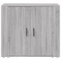 Sonoma graues Sperrholz-Sideboard 80x33x70 cm von vidaXL, Sideboards - Ref: Foro24-816566, Preis: 92,17 €, Rabatt: %