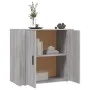 Sonoma graues Sperrholz-Sideboard 80x33x70 cm von vidaXL, Sideboards - Ref: Foro24-816566, Preis: 92,17 €, Rabatt: %