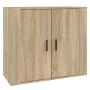 Aparador madera contrachapada color roble Sonoma 80x33x70 cm de vidaXL, Aparadores - Ref: Foro24-816563, Precio: 83,34 €, Des...