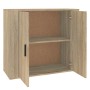 Sideboard aus Sonoma-Eichensperrholz, 80 x 33 x 70 cm von vidaXL, Sideboards - Ref: Foro24-816563, Preis: 78,88 €, Rabatt: %