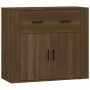 Sideboard aus braunem Eichensperrholz, 80 x 33 x 70 cm von vidaXL, Sideboards - Ref: Foro24-816575, Preis: 74,89 €, Rabatt: %