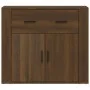 Sideboard aus braunem Eichensperrholz, 80 x 33 x 70 cm von vidaXL, Sideboards - Ref: Foro24-816575, Preis: 74,89 €, Rabatt: %