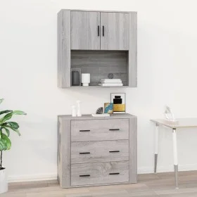 Wandschrank Sperrholz Sonoma grau 80x33x80 cm von vidaXL, Sideboards - Ref: Foro24-816590, Preis: 75,48 €, Rabatt: %