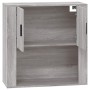 Armario de pared madera contrachapada gris Sonoma 80x33x80 cm de vidaXL, Aparadores - Ref: Foro24-816590, Precio: 79,42 €, De...