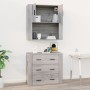 Armario de pared madera contrachapada gris Sonoma 80x33x80 cm de vidaXL, Aparadores - Ref: Foro24-816590, Precio: 79,42 €, De...