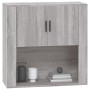 Armario de pared madera contrachapada gris Sonoma 80x33x80 cm de vidaXL, Aparadores - Ref: Foro24-816590, Precio: 79,42 €, De...