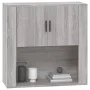 Gray Sonoma plywood wall cabinet 80x33x80 cm by vidaXL, Sideboards - Ref: Foro24-816590, Price: 75,48 €, Discount: %