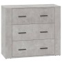Aparador de madera contrachapada gris hormigón 80x33x70 cm de vidaXL, Aparadores - Ref: Foro24-816580, Precio: 94,68 €, Descu...