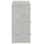 Aparador de madera contrachapada gris hormigón 80x33x70 cm de vidaXL, Aparadores - Ref: Foro24-816580, Precio: 94,68 €, Descu...