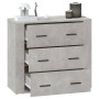 Aparador de madera contrachapada gris hormigón 80x33x70 cm de vidaXL, Aparadores - Ref: Foro24-816580, Precio: 94,68 €, Descu...