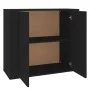 Schwarzes Sperrholz-Sideboard 80x33x70 cm von vidaXL, Sideboards - Ref: Foro24-816561, Preis: 88,15 €, Rabatt: %