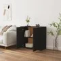Schwarzes Sperrholz-Sideboard 80x33x70 cm von vidaXL, Sideboards - Ref: Foro24-816561, Preis: 88,15 €, Rabatt: %