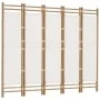 Folding screen with 5 panels bamboo and canvas 200 cm by vidaXL, Room dividers - Ref: Foro24-350625, Price: 123,99 €, Discoun...