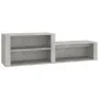 Mueble zapatero madera contrachapada gris hormigón 150x35x45 cm by vidaXL, Shoe racks and shoe organizers - Ref: Foro24-81691...