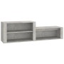 Mueble zapatero madera contrachapada gris hormigón 150x35x45 cm by vidaXL, Shoe racks and shoe organizers - Ref: Foro24-81691...