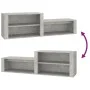 Mueble zapatero madera contrachapada gris hormigón 150x35x45 cm by vidaXL, Shoe racks and shoe organizers - Ref: Foro24-81691...