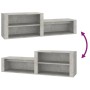 Mueble zapatero madera contrachapada gris hormigón 150x35x45 cm by vidaXL, Shoe racks and shoe organizers - Ref: Foro24-81691...