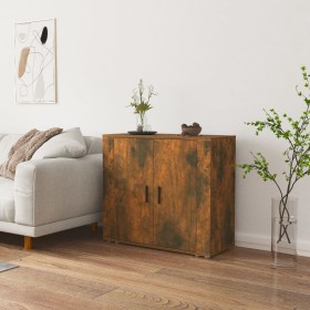 Sperrholz Sideboard Räuchereiche Farbe 80x33x70 cm von vidaXL, Sideboards - Ref: Foro24-816565, Preis: 94,84 €, Rabatt: %