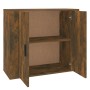 Smoked oak plywood sideboard 80x33x70 cm by vidaXL, Sideboards - Ref: Foro24-816565, Price: 94,84 €, Discount: %
