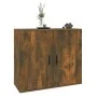 Sperrholz Sideboard Räuchereiche Farbe 80x33x70 cm von vidaXL, Sideboards - Ref: Foro24-816565, Preis: 91,94 €, Rabatt: %