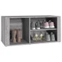 Mueble zapatero madera contrachapada gris Sonoma 100x35x45 cm de vidaXL, Zapateros y organizadores de calzado - Ref: Foro24-8...