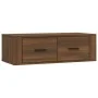 Hanging TV cabinet brown oak plywood 80x36x25cm by vidaXL, TV Furniture - Ref: Foro24-816839, Price: 51,87 €, Discount: %