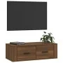Hanging TV cabinet brown oak plywood 80x36x25cm by vidaXL, TV Furniture - Ref: Foro24-816839, Price: 51,87 €, Discount: %