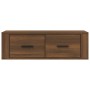 Hängender TV-Schrank aus braunem Eichensperrholz, 80 x 36 x 25 cm von vidaXL, TV-Möbel - Ref: Foro24-816839, Preis: 52,45 €, ...