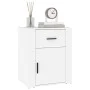 Weißer Nachttisch aus Sperrholz, 50 x 36 x 60 cm von vidaXL, Nachttische - Ref: Foro24-816720, Preis: 56,27 €, Rabatt: %