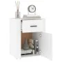 Weißer Nachttisch aus Sperrholz, 50 x 36 x 60 cm von vidaXL, Nachttische - Ref: Foro24-816720, Preis: 56,27 €, Rabatt: %