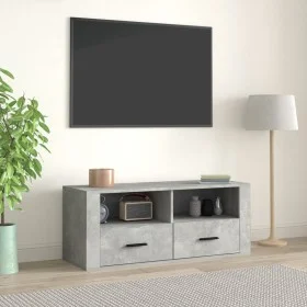 TV-Schrank aus betongrauem Sperrholz, 100 x 35 x 40 cm von vidaXL, TV-Möbel - Ref: Foro24-816812, Preis: 69,54 €, Rabatt: %