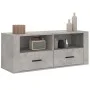 Mueble para TV contrachapada gris hormigón 100x35x40 cm de vidaXL, Muebles TV - Ref: Foro24-816812, Precio: 69,54 €, Descuent...