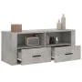 Mueble para TV contrachapada gris hormigón 100x35x40 cm de vidaXL, Muebles TV - Ref: Foro24-816812, Precio: 69,54 €, Descuent...
