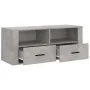 Mueble para TV contrachapada gris hormigón 100x35x40 cm de vidaXL, Muebles TV - Ref: Foro24-816812, Precio: 69,54 €, Descuent...